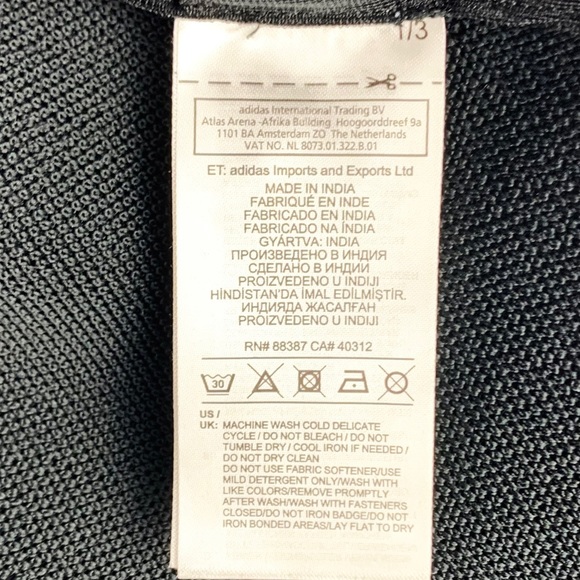 Adidas Golf ADICROSS PRIMEKNIT Bomber Black Jacket Zip Front size M - Picture 9 of 9